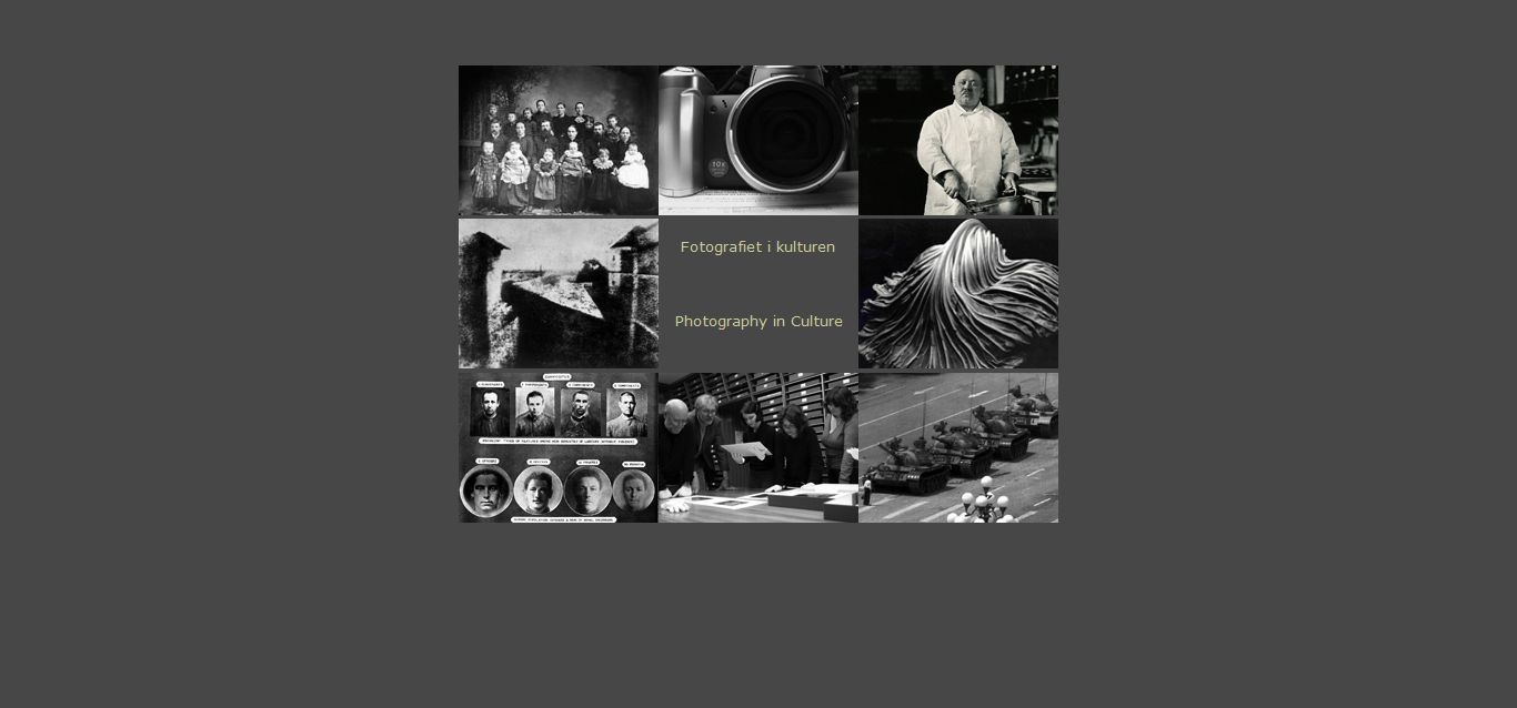 Photography in Culture