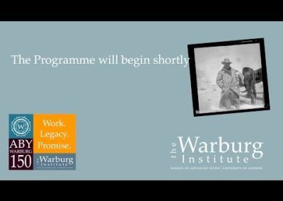 Aby Warburg 150. Work. Legacy. Promise. (Dia 2)