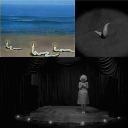 Rene Magritte (detalle) y Eraserhead (1976)